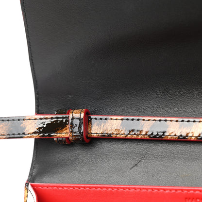 Christian Louboutin Patent Spiked Macaron Flap Wallet Leopard 10 of 10