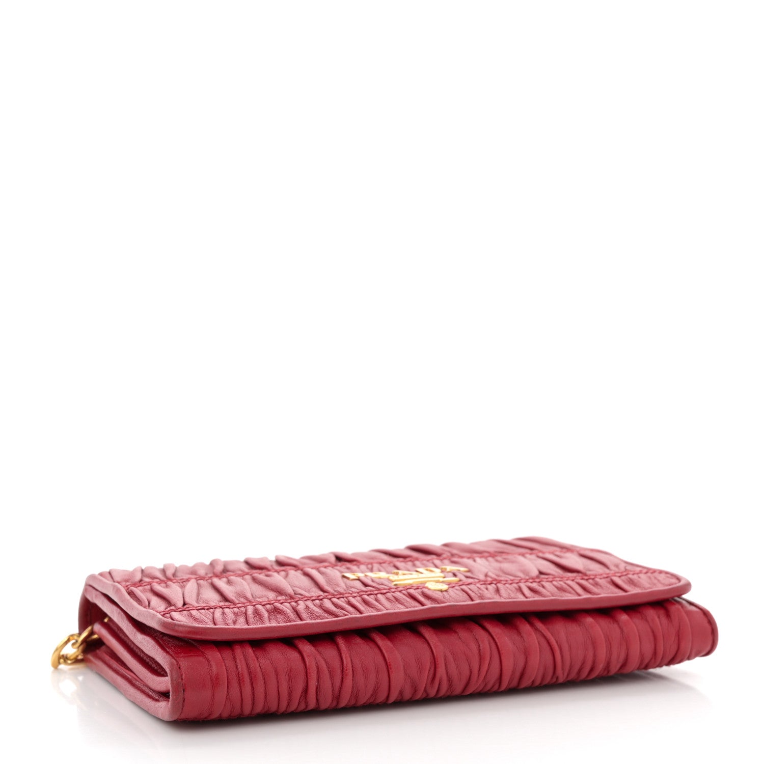 Prada Nappa Gaufre Wallet On Chain Fuoco 4 of 10