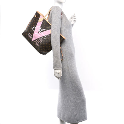 Louis Vuitton Monogram Maui V Neverfull MM Rose Ballerine 2 of 10