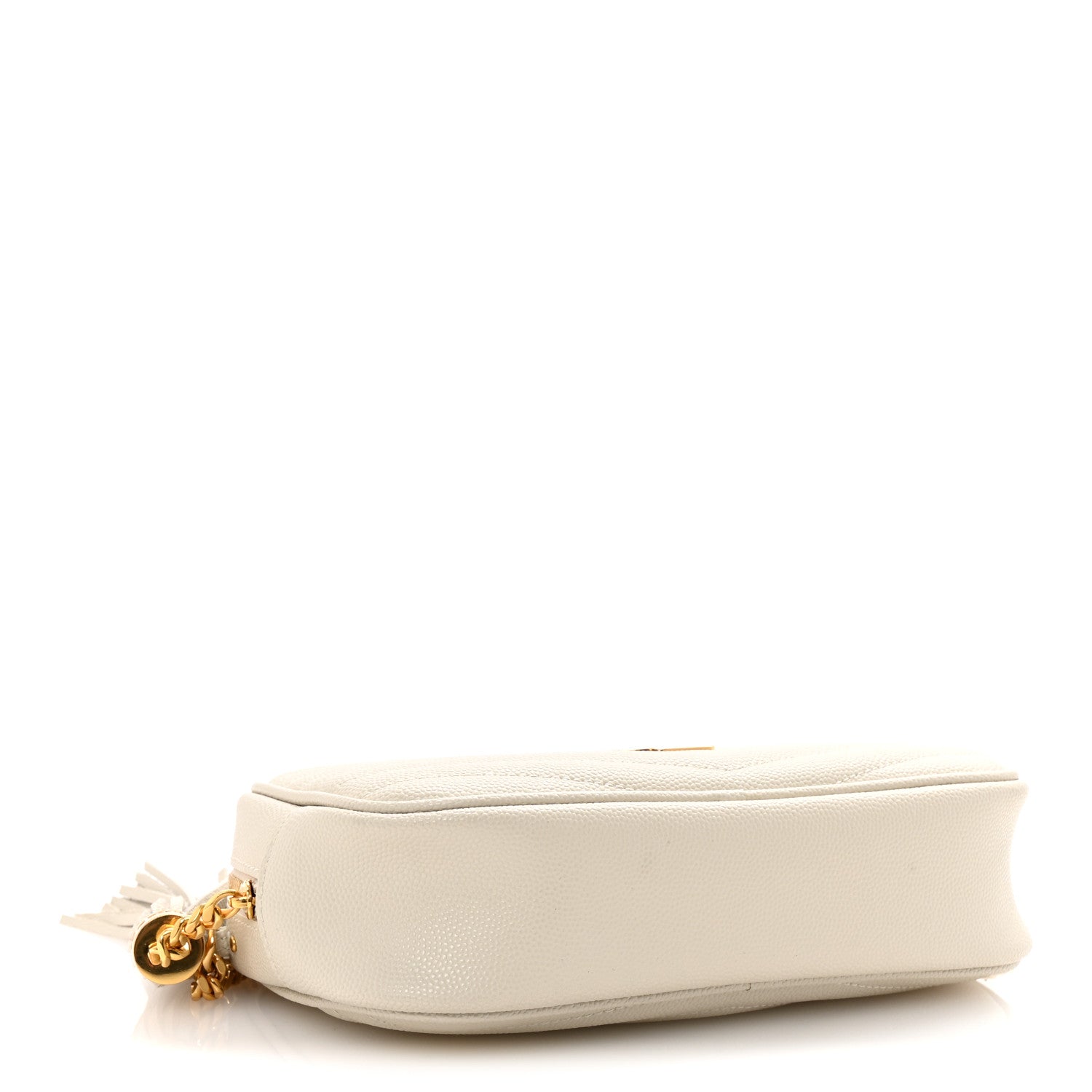 Saint Laurent Grain De Poudre Matelasse Monogram Mini Lou Camera Bag Crema Soft 4 of 10