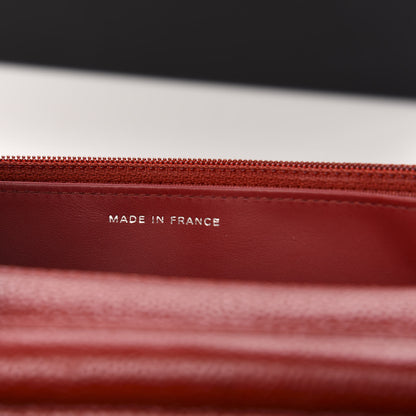 Chanel Caviar Quilted Wallet on Chain WOC Red 7 of 12
