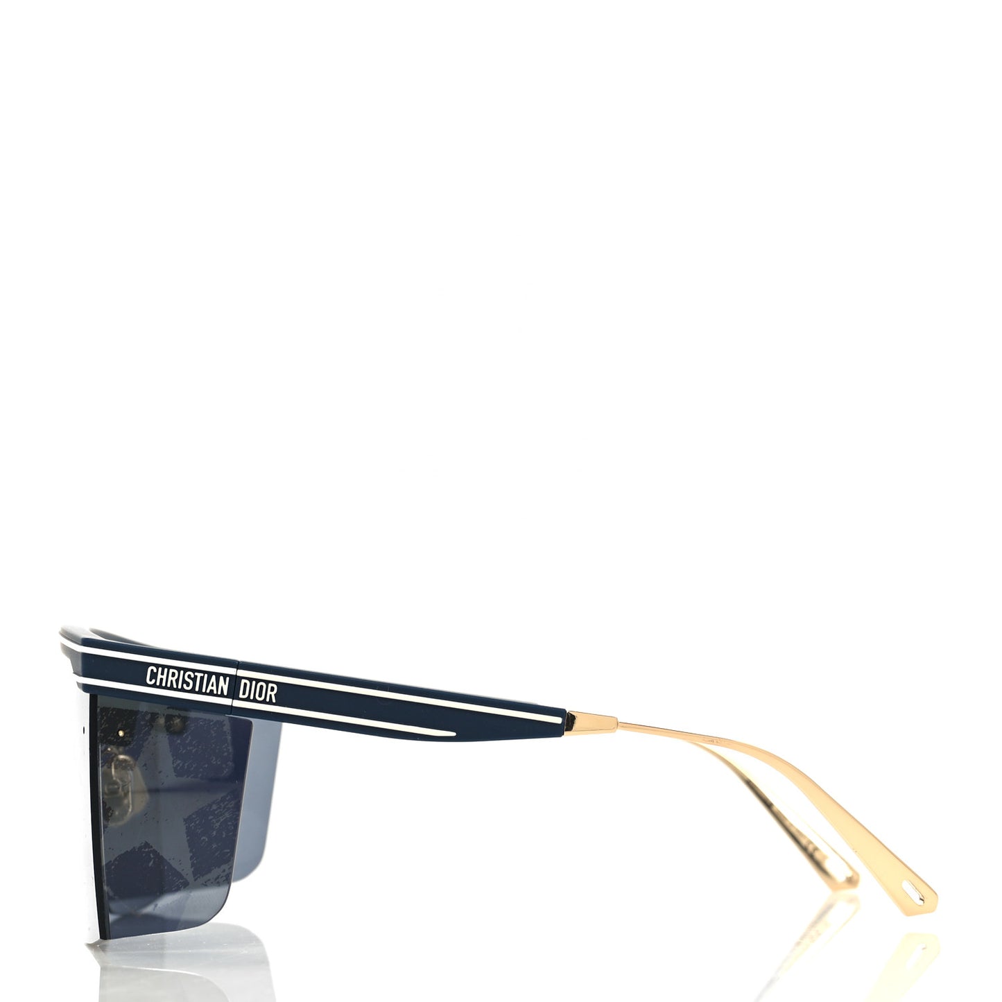 Geometric Diorclub M1U Mask Sunglasses Matte Blue