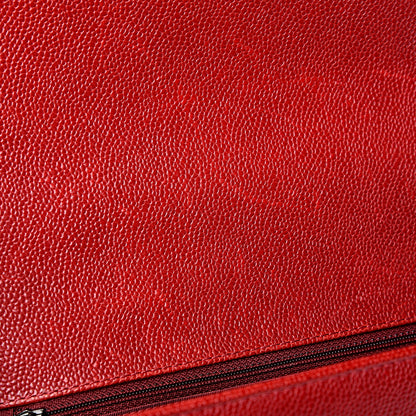 Chanel Caviar Quilted New Medium Boy Flap Dark Red 7 of 10