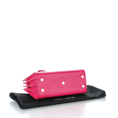 Saint Laurent Calfskin Nano Sac De Jour Lipstick Fuchsia 4 of 6