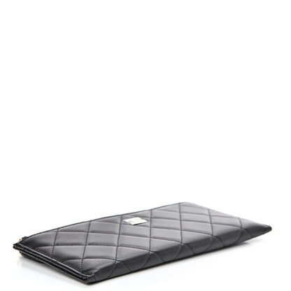 Chanel Lambskin Quilted Classic Zip Pouch Black 3 of 7