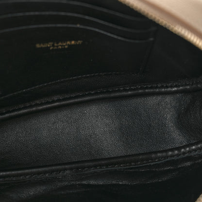 Saint Laurent Grain De Poudre Matelasse Monogram Mini Lou Camera Bag Taupe 5 of 11