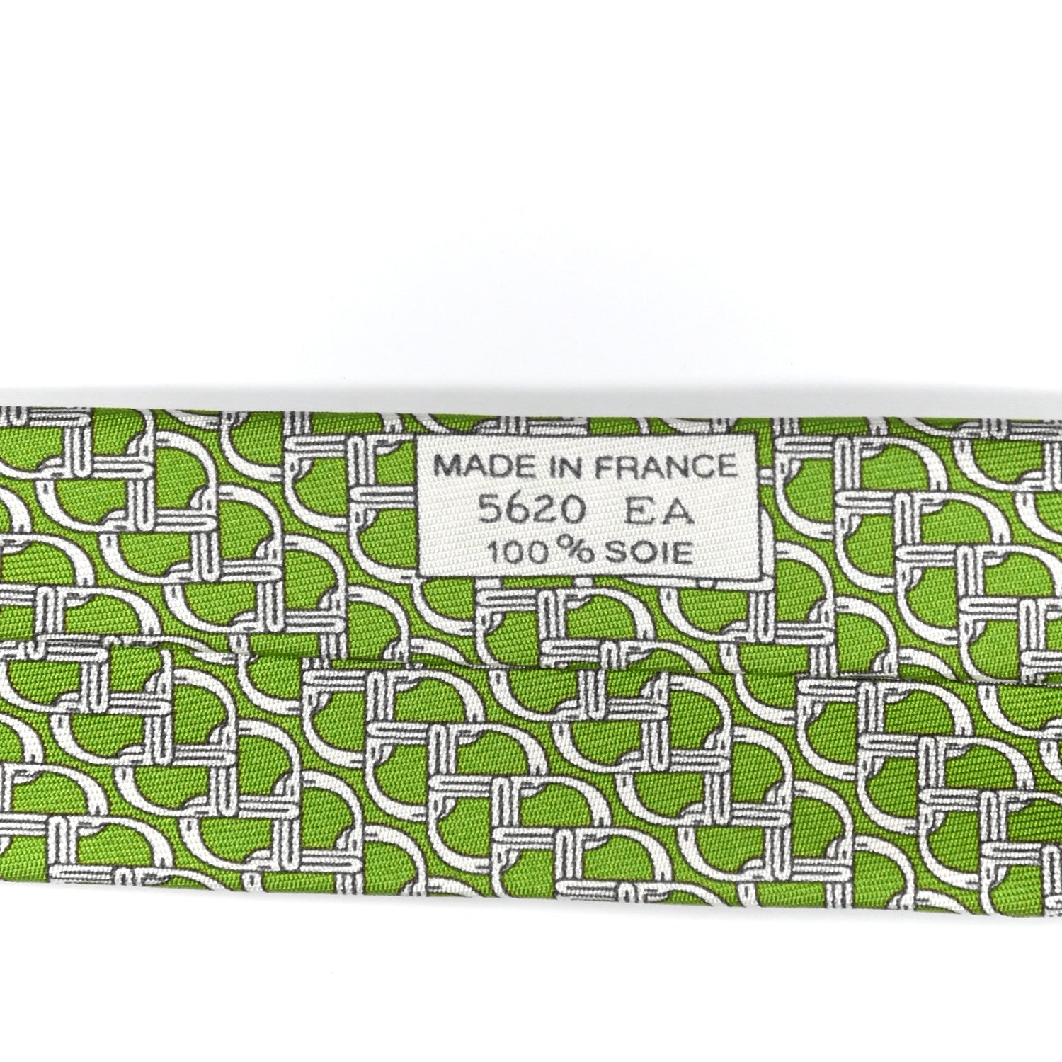 Hermes Silk Printed Mens Neck Tie 4 of 5
