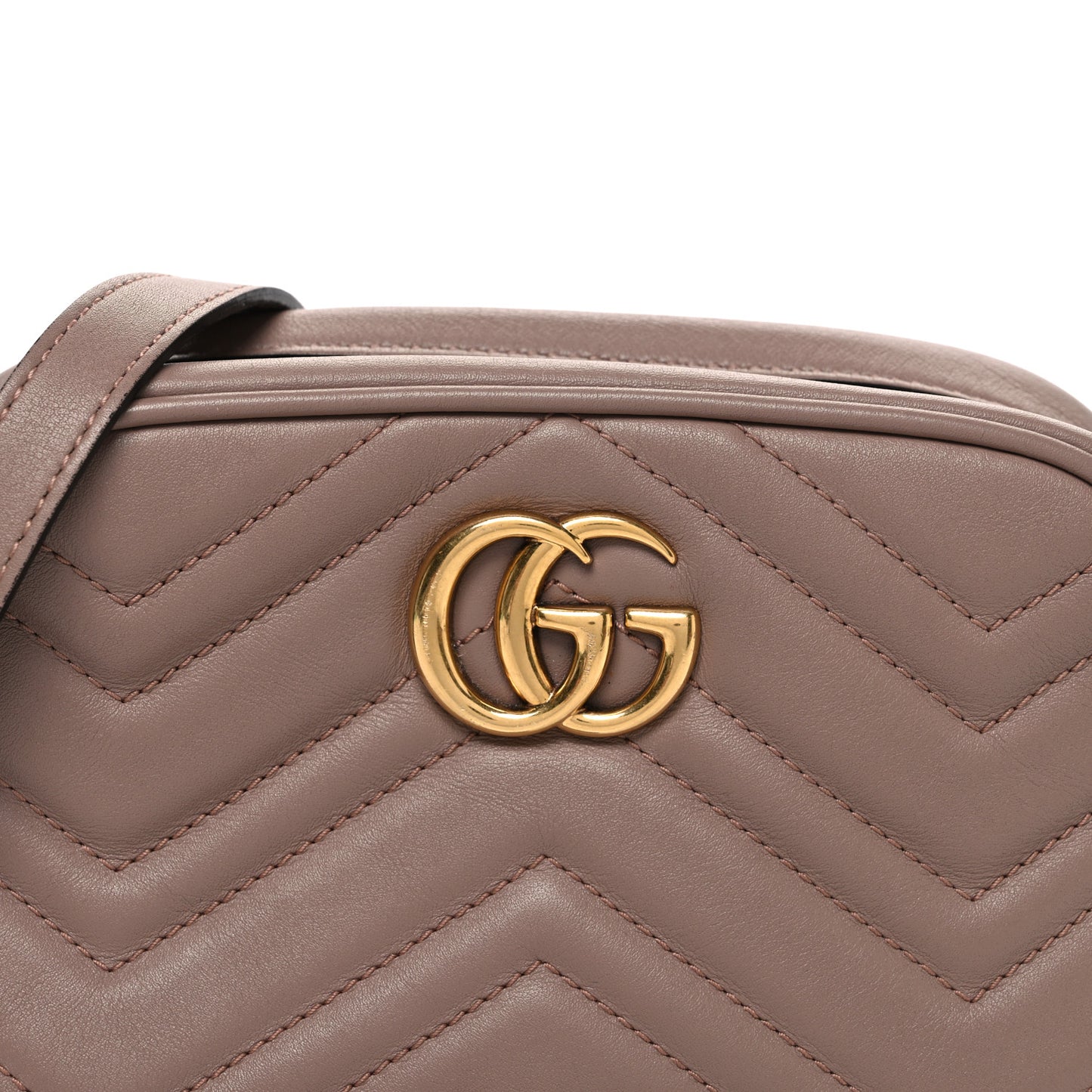 Calfskin Matelasse Mini GG Marmont Chain Shoulder Bag Porcelain Rose