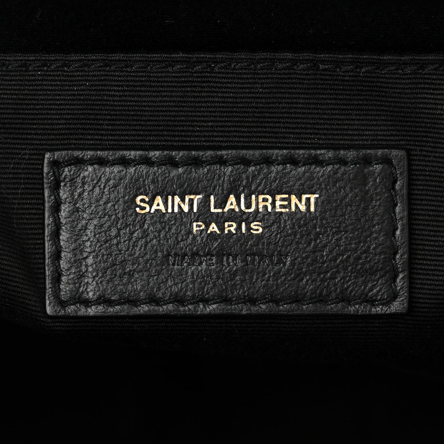 SAINT LAURENT Calfskin Matelasse Monogram Lou Camera Bag Black