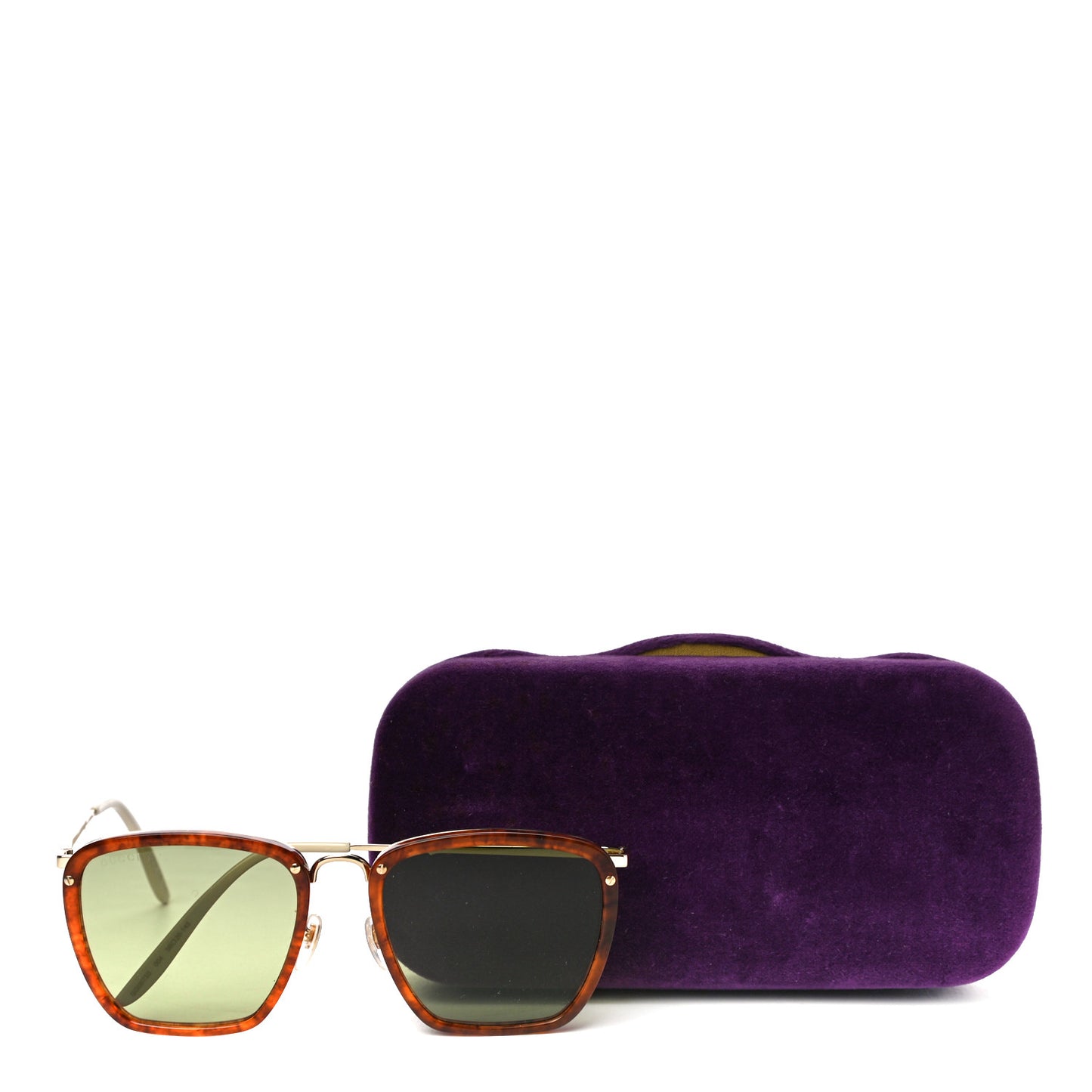 Square Frame Sunglasses GG0673S Tortoise