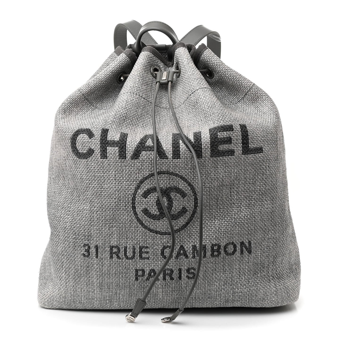 Canvas Large Deauville Backpack Grey