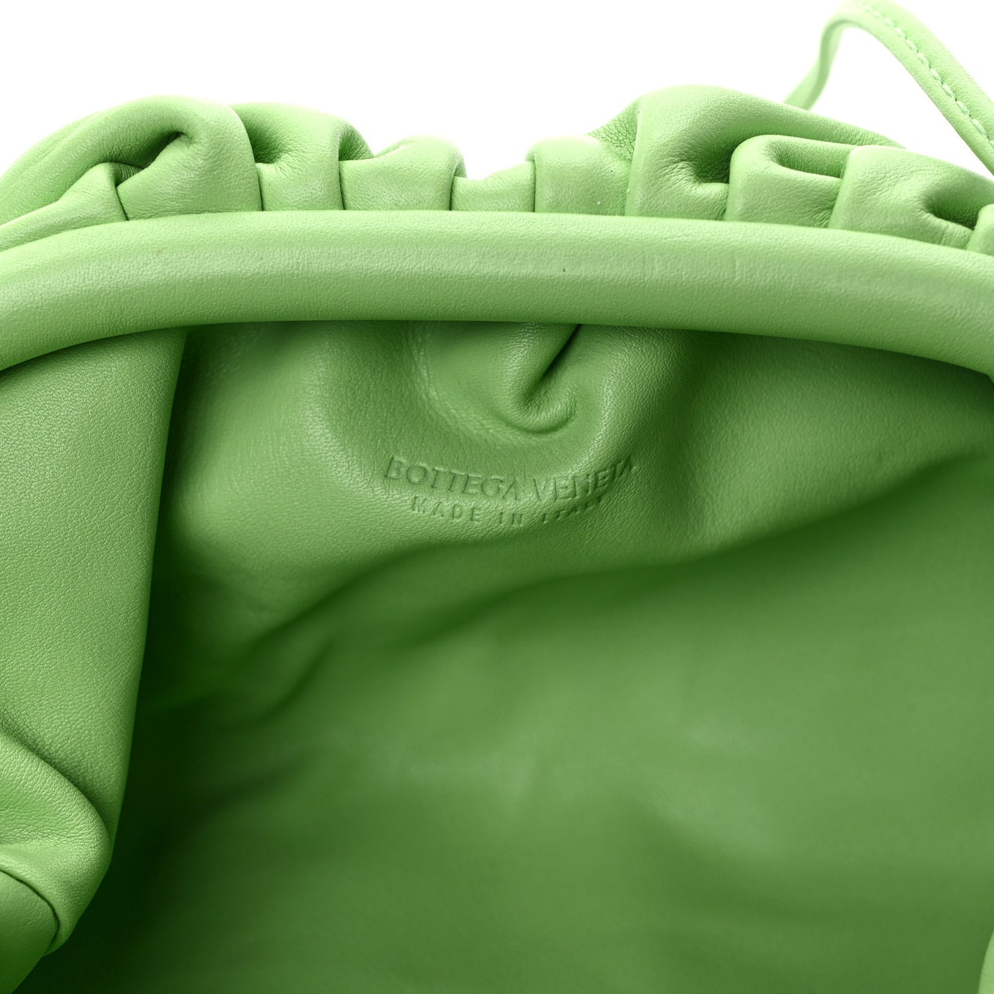 Butter Calfskin The Mini Pouch Pistachio