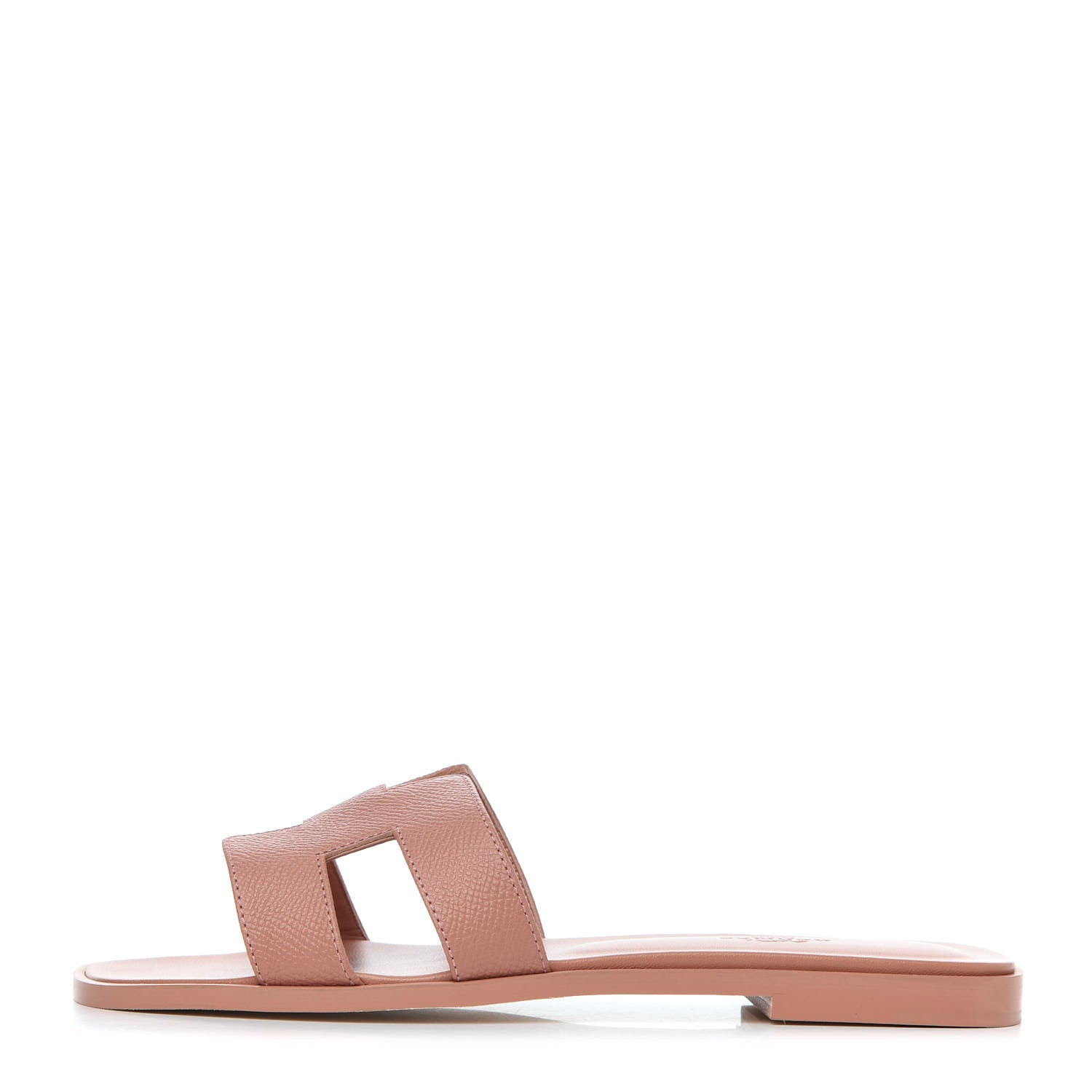 Hermes Epsom Oran Sandals 38 Rose Aube 1 of 12