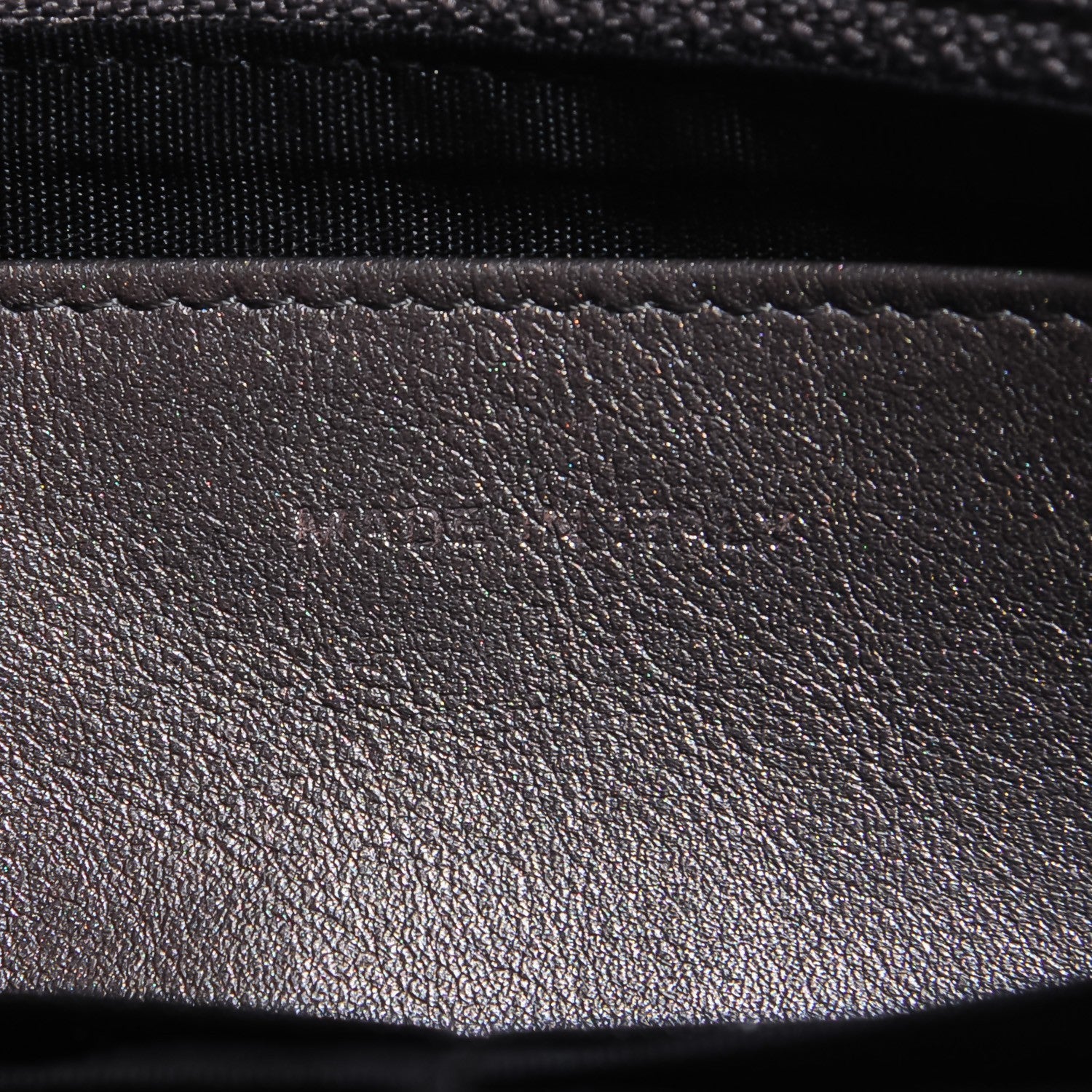 Chanel Metallic Caviar Half Moon Wallet On Chain WOC Dark Silver 8 of 8