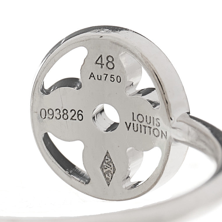 Louis Vuitton 18K Yellow Pink White Gold Diamond Idylle Blossom Ring 3 Set 48 4.5 11 of 11