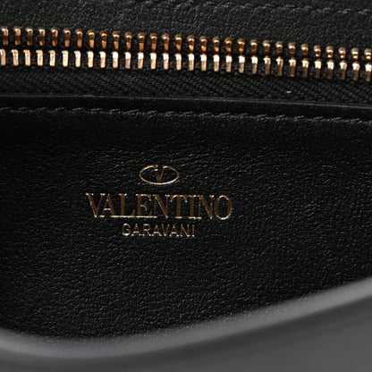 Valentino Garavani Calfskin Rockstud Phone Case With Chain Black 6 of 12
