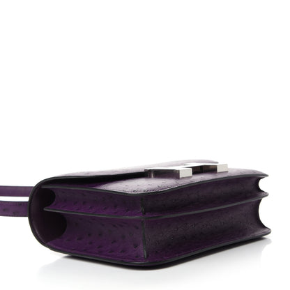 Hermes Ostrich Constance 24 Violine 4 of 11