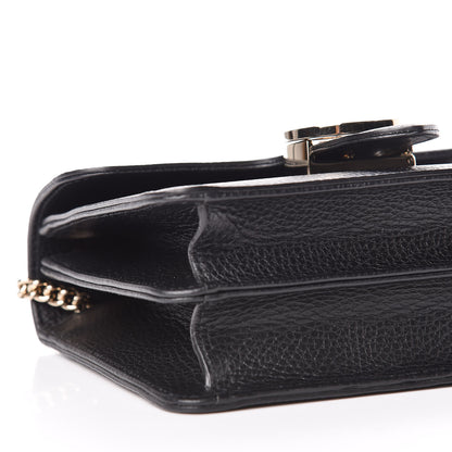 Gucci Dollar Calfskin Small Interlocking G Shoulder Bag Black 6 of 10