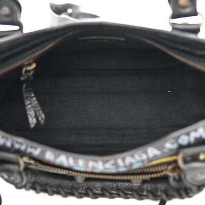 Balenciaga Agneau Arena Graffiti All Over Classic Hardware Mini City Black Multicolor 5 of 10