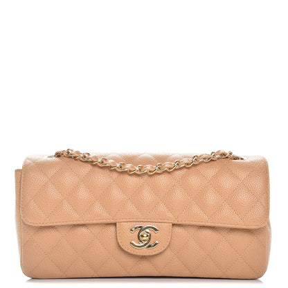 Chanel Caviar East West Flap Beige 1 of 8