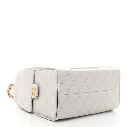 Chanel Caviar Quilted Small Chanel 25 Handbag Light Grey 3 of 10