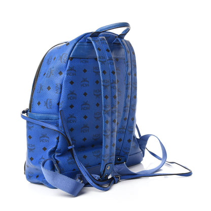MCM Visetos Medium Studded Dual Stark Backpack Blue 3 of 16