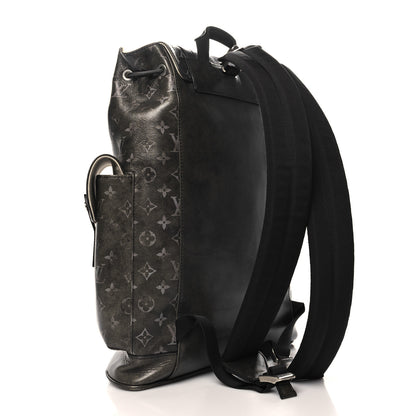 Louis Vuitton Brushed Monogram Eclipse Christopher MM Backpack Black 3 of 9