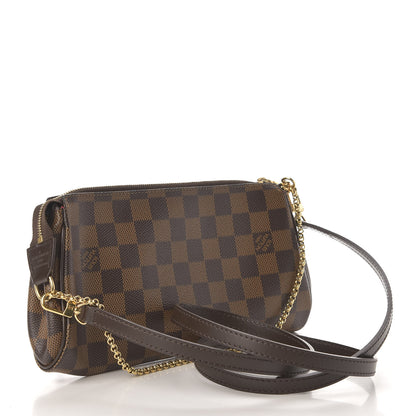 Louis Vuitton Damier Ebene Eva Clutch 3 of 9