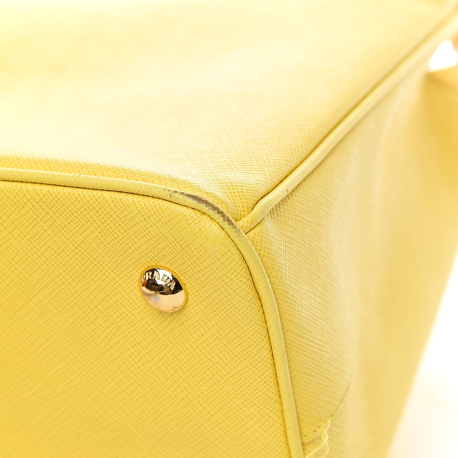 Prada Saffiano Lux Medium Tote Girasole 11 of 15