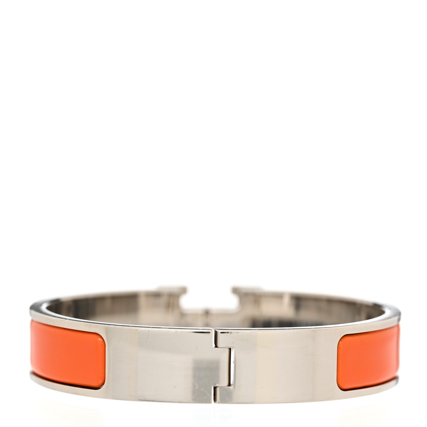 Hermes Enamel Narrow Clic Clac H Bracelet PM Orange 3 of 4