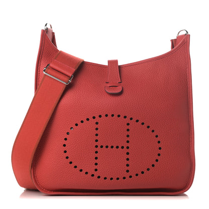 Hermes Taurillon Clemence Evelyne III GM Bougainvillea 1 of 12