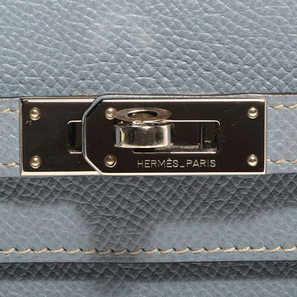 Hermes Epsom Kelly Long Wallet Ciel 10 of 13