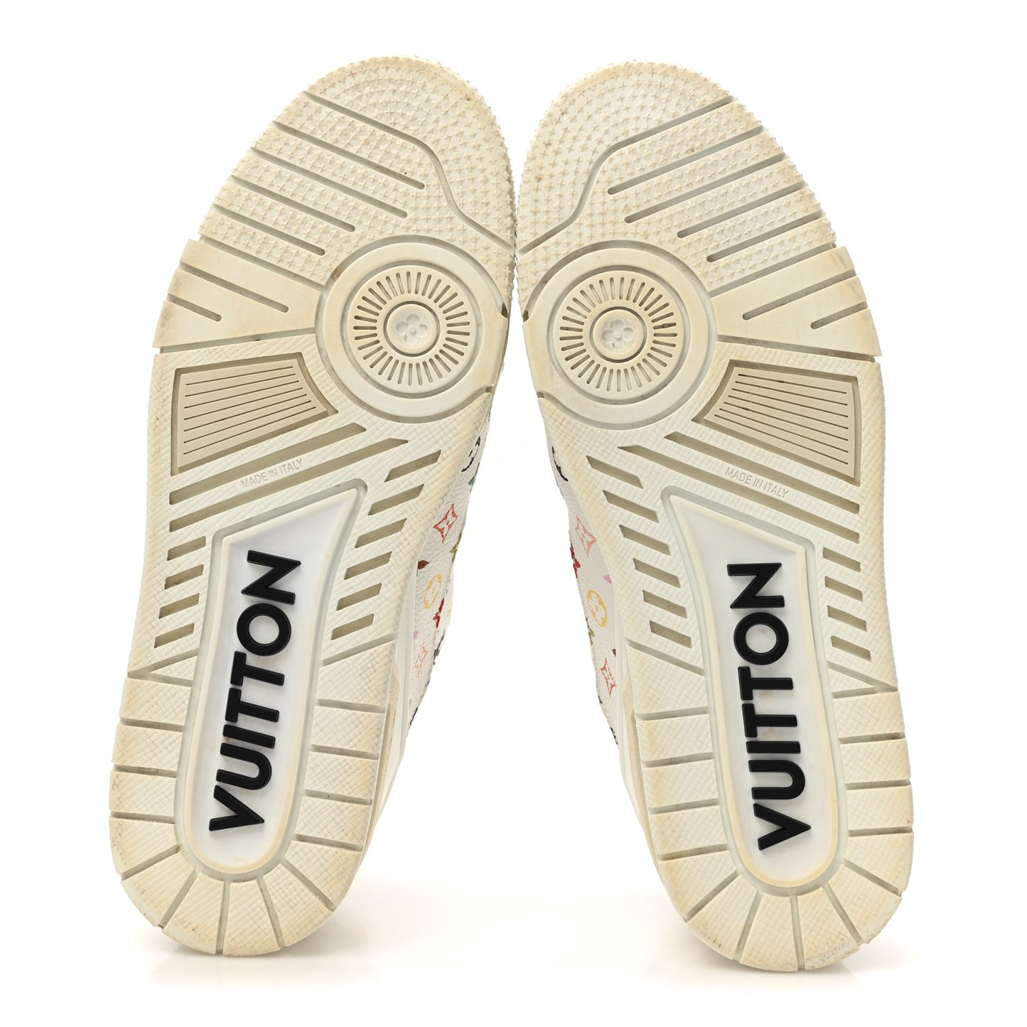 LV X TM Calfskin Monogram Multicolor Womens LV Trainer Sneakers 39 White