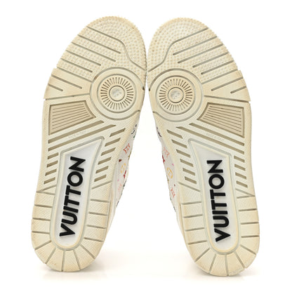 Louis Vuitton LV X TM Calfskin Monogram Multicolor Womens LV Trainer Sneakers 39 White 7 of 10