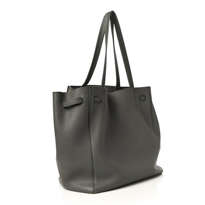 Celine Soft Grained Calfskin Small Belt Cabas Phantom Grey 3 of 15