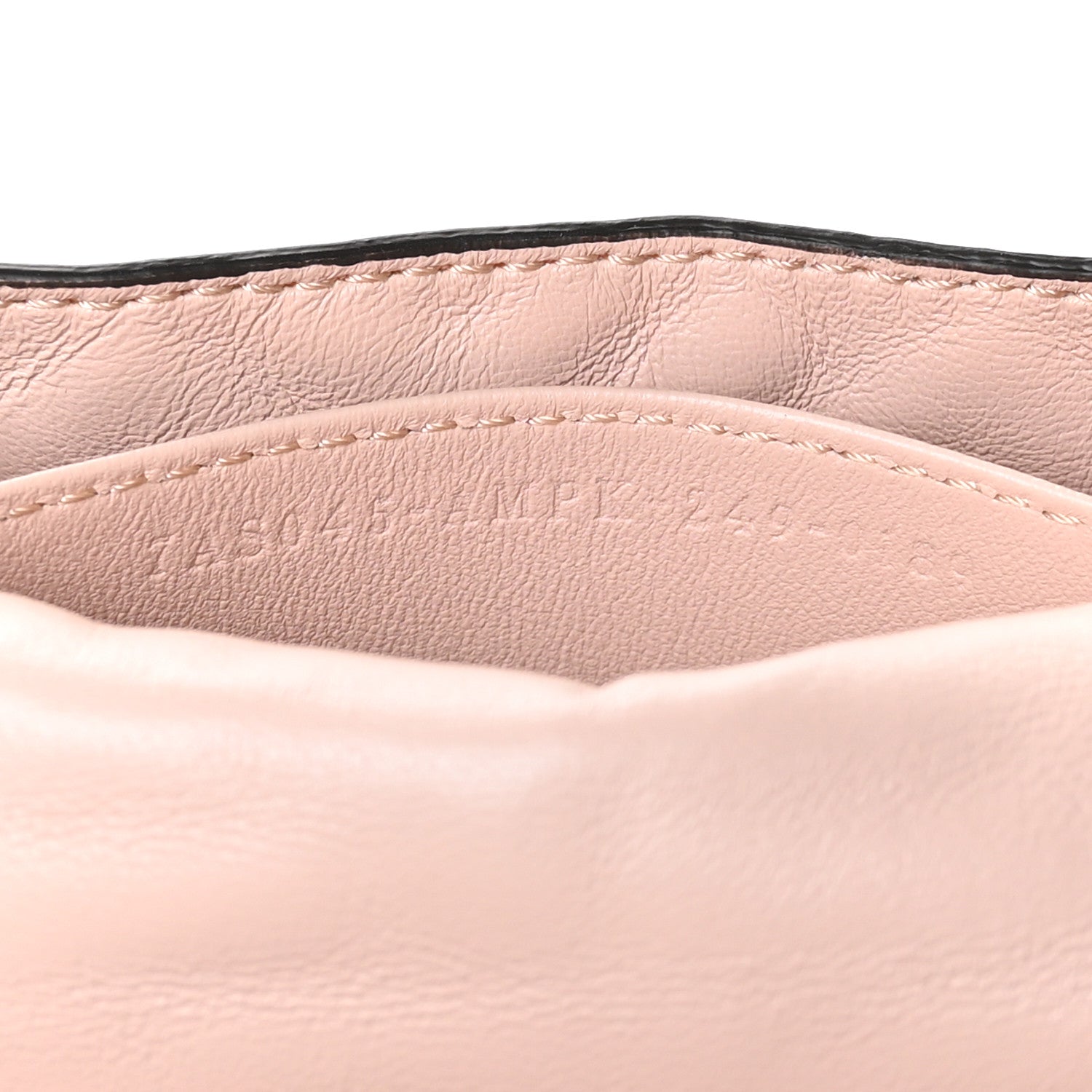 Fendi Nappa Matisse FF Embossed Nano Maxi Buckle Baguette Charm Rosa Quarzo 7 of 10
