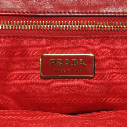 Prada Nappa Gaufre Frame Tote Fuoco 6 of 8