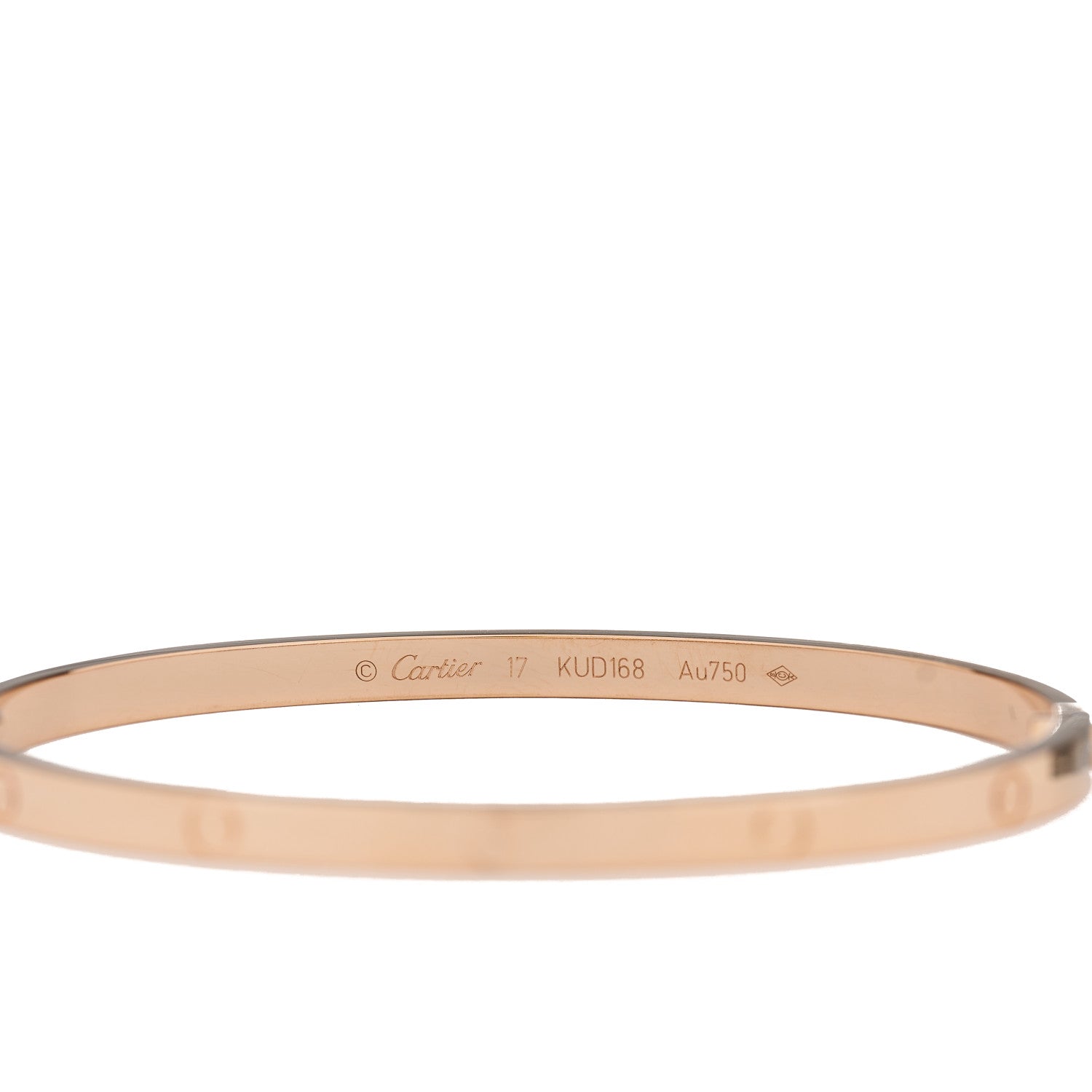 Cartier 18K Pink Gold Small LOVE Bracelet 17 3 of 5
