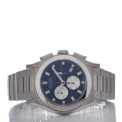 Gucci Stainless Steel 40mm Pantheon Chronograph Quartz Watch Black 3 of 11