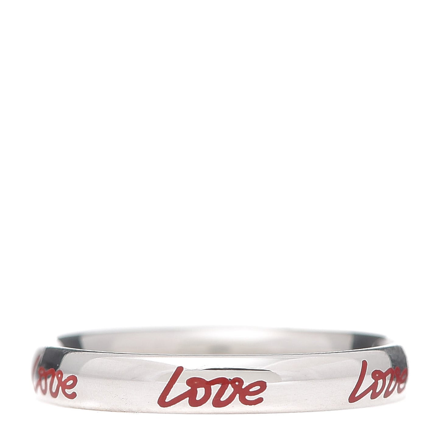 Sterling Silver Enamel Paloma Picasso Love Band Ring Red 52 6