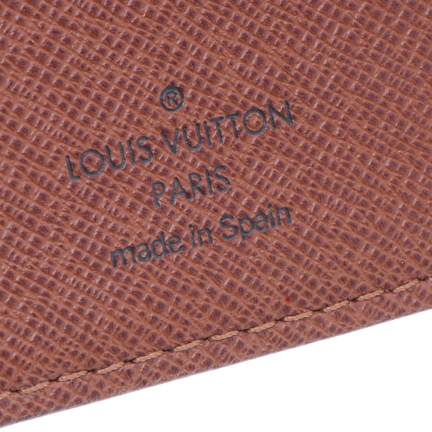 Monogram Checkbook Holder Case Wallet