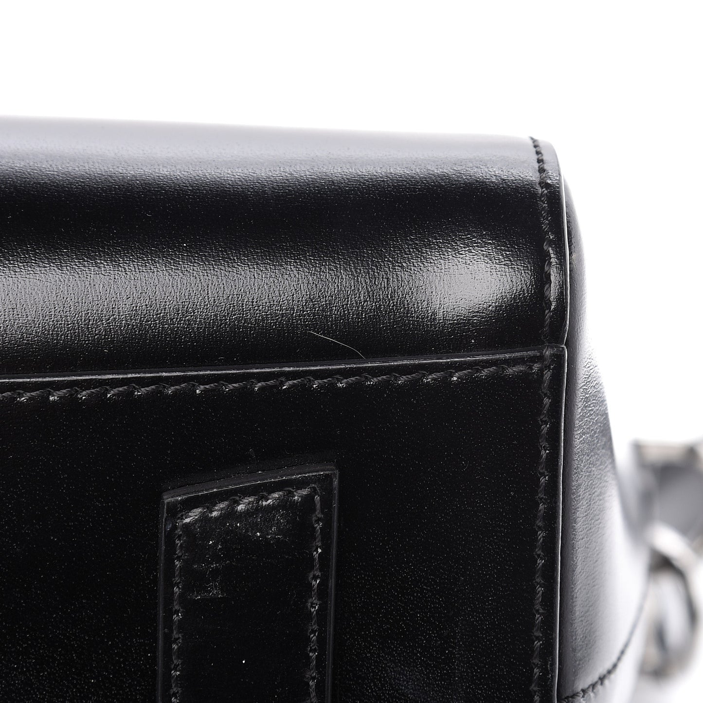 Shiny Lord Calfskin Small Antigona Black