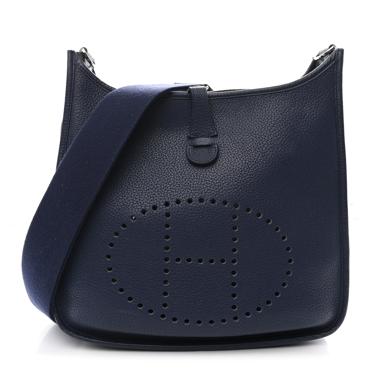 Hermes Taurillon Clemence Evelyne III PM Bleu Saphir 1 of 11