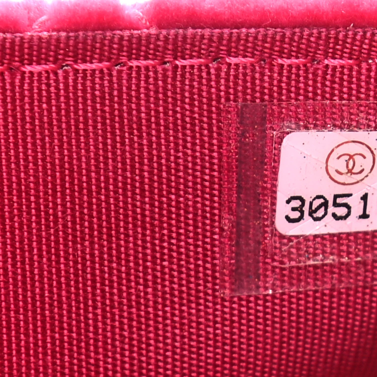 Chanel Velvet Quilted Pearl Crush Wallet On Chain WOC Pink 7 of 11