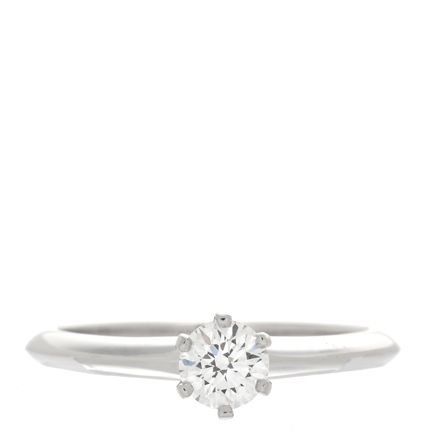 Platinum Diamond .36ct Solitaire Engagement Ring 50 5.5