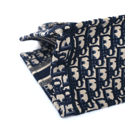 Christian Dior Oblique Small Book Tote Blue Multicolor 8 of 10