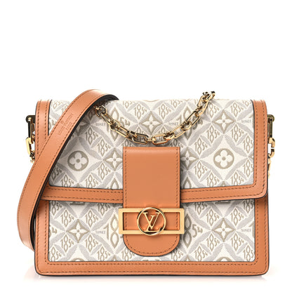 Louis Vuitton Jacquard Since 1854 Dauphine MM Creme 1 of 10