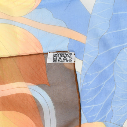 Hermes Silk Fleurs de Lotus Scarf 90 3 of 4