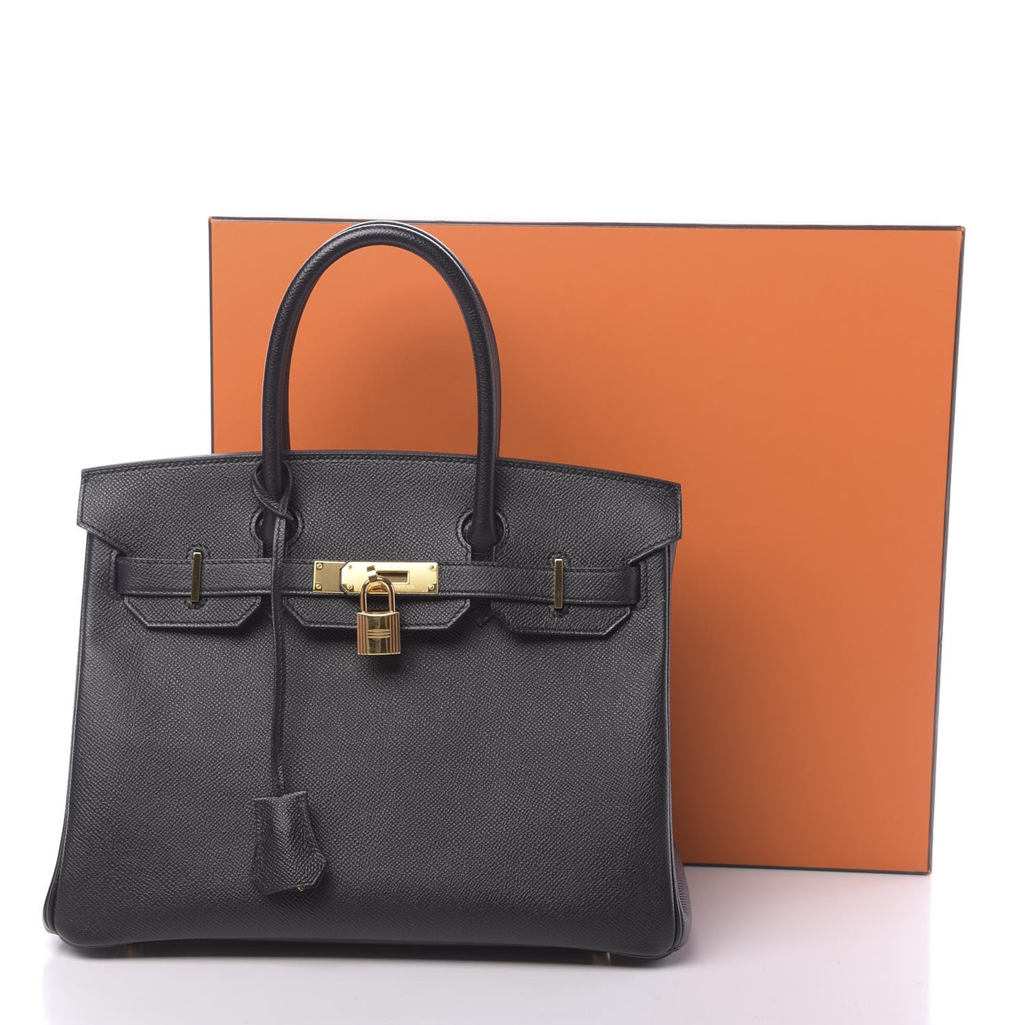Epsom Birkin 30 Black