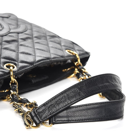 Chanel Caviar Quilted Petit Shopping Tote PST Black 12 of 12
